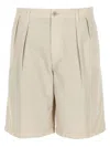 Aspesi Beige Solid Shorts In Neutral