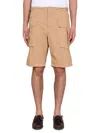 Aspesi Beige Solid Shorts In Neutral