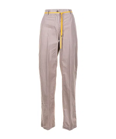 Aspesi Belt Loop Casual Pants In Brown