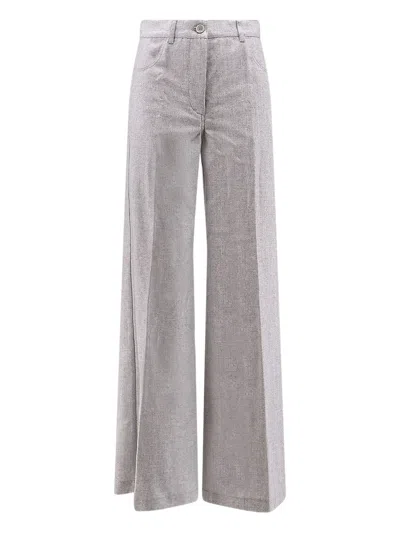 ASPESI BELT-LOOP PALAZZO PANTS