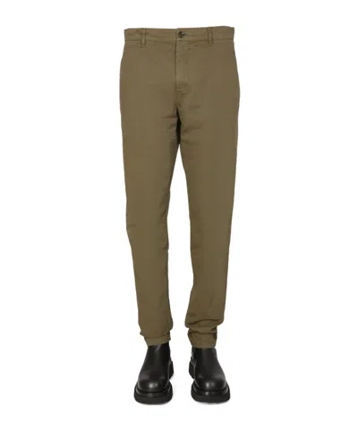 Aspesi Belt Loop Track Pants In Green