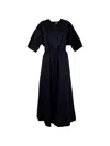 Aspesi Belted Button-front Dress In Blue
