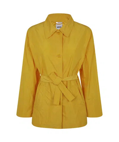 ASPESI TIED-WAIST SHIRT JACKET