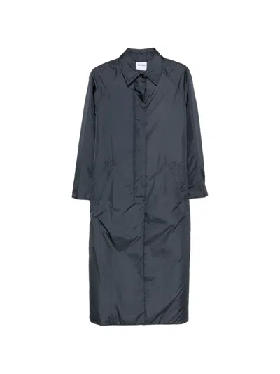 Aspesi Belted Coat In Blue