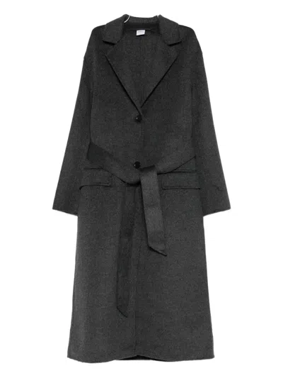 Aspesi Belted Coat In Gray