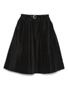 Aspesi Belted Midi Skirt In 黑色