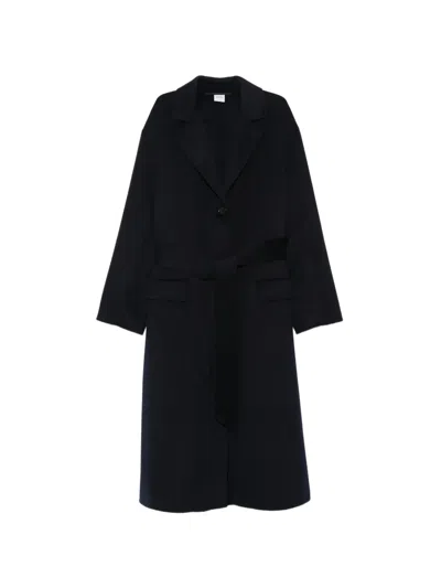 Aspesi Mantel Mit Fallendem Revers In Black