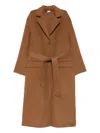 Aspesi Belted Pocket Coat In Brown
