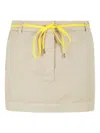 Aspesi Belted Skirt In Neutrals