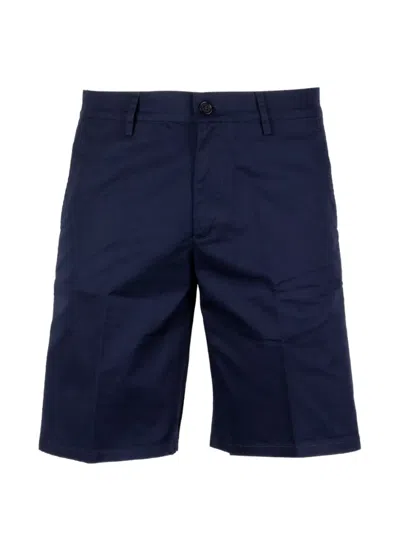 Aspesi Axel Tailored Shorts Trousers Belt Loop Design In Blue