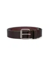 Aspesi Calfskin Buckle Belt In Brown