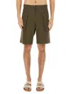 Aspesi Knee Length Bermuda Shorts With Flap Pockets