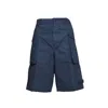 Aspesi Bermuda Lou In Navy Blue Cotton