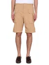 Aspesi Lou Bermuda Shorts Elastic Waistband In Yellow