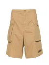 Aspesi Bermuda Shorts Lou Bis Men Sand In Cotton