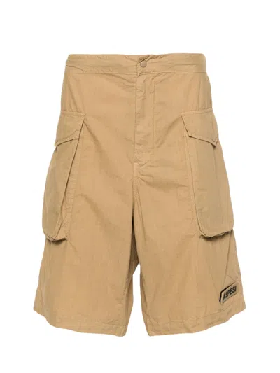 Aspesi Bermuda Shorts Lou Bis Men Sand In Cotton In Neutral