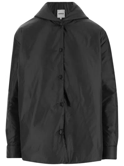Aspesi Beth Jacket Made Of Nylon In Gray