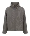 Aspesi Zip-front Puffer Jacket In Gray