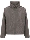 Aspesi Birretta Front Zip Jacket In Brown