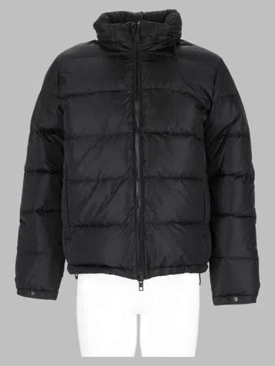 Aspesi Black High-collar Cropped Puffer Down Jacket