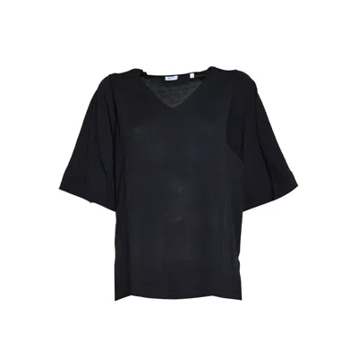 Aspesi Black Cotton Silk Knit T-shirt