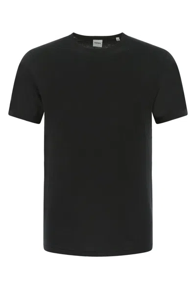Aspesi Black Cotton T-shirt In Nero