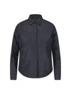 Aspesi Collared Jacket With Button Cuffs And Pockets In Blue