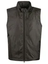 Aspesi Black Polyamide Gilet With High Collar In Gray