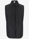 Aspesi Lapel Snap Button Vest In Black