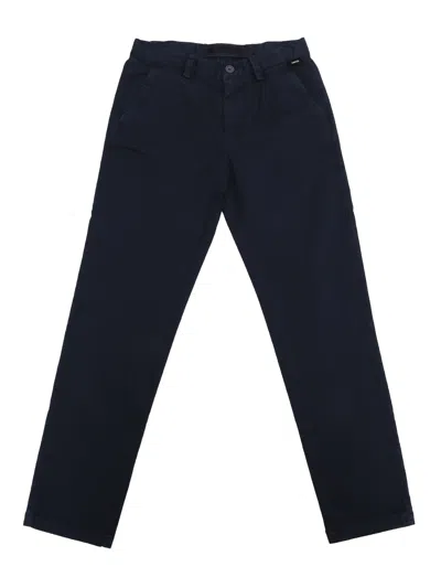 Aspesi Black Trousers In Blue