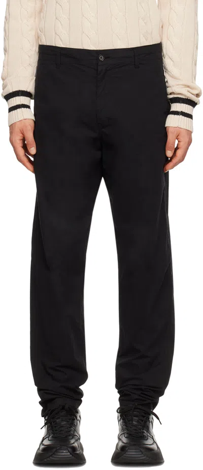 Aspesi Black Zip-fly Trousers In 85241 - Nero / Black