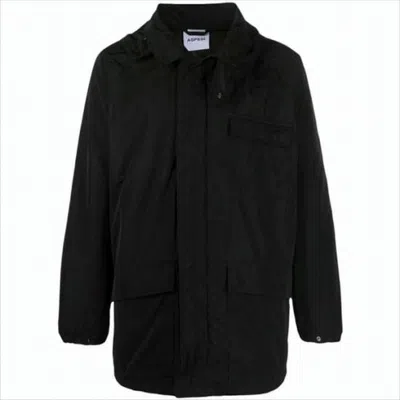 Aspesi Black Zip-up Jacket With High Collar