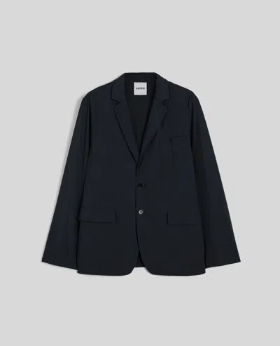 Aspesi Blazer In Nylon Stretch - Navy