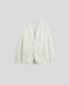 Aspesi Blazer In Twill Di Cotone E Lyocell - Naturale In Naturale