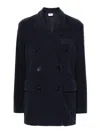 Aspesi Classic Suit With Doublebreast Jacket In Dark Blue