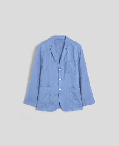 Aspesi Blazer Samuraki In Lino - Azzurro