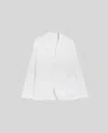 Aspesi Blazer Samuraki In Lino - Bianco In Bianco