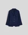 Aspesi Blazer Samuraki In Lino - Blu In Blu