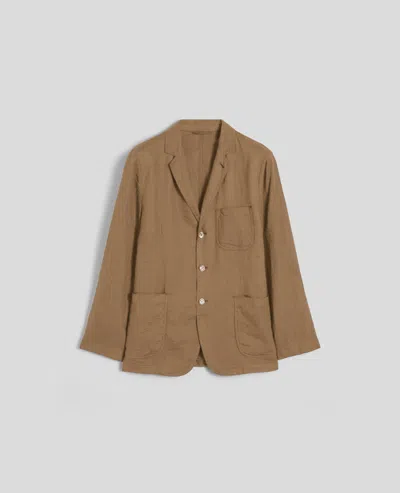 Aspesi Blazer Samuraki In Lino - Terra