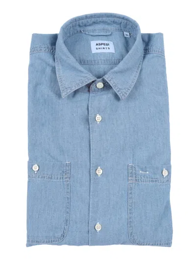 Aspesi Camicia Uomo In Blue