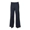 Aspesi Wide Leg Trousers In Blue