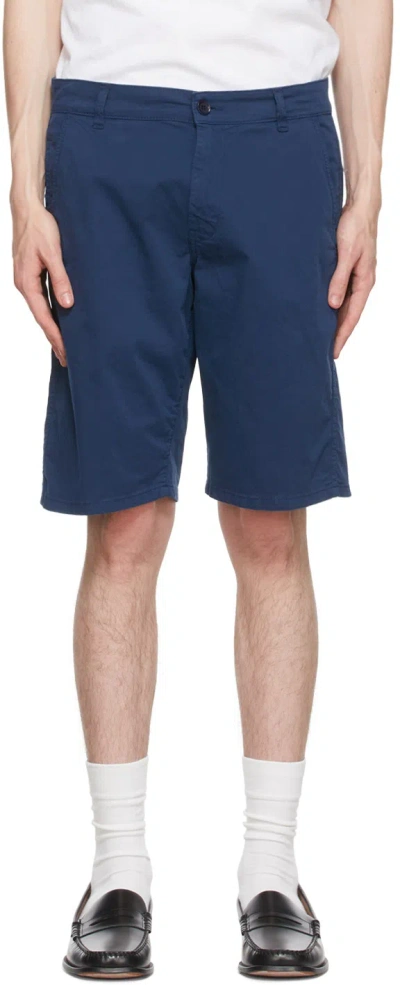 Aspesi Blue Cotton Shorts