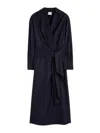Aspesi Blue Dress In Cashmere Wool Flannel In Blue