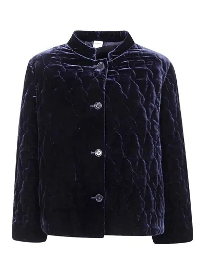 ASPESI BLUE QUILTED JACKET