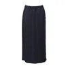 Aspesi Midi Skirt In Blue Satin In Blue