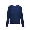 Aspesi Blue Virgin Wool Crewneck Sweater In Black