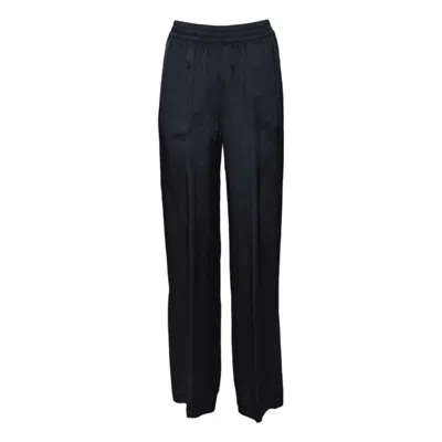 ASPESI BLUE VISCOSE TWILL TROUSERS