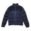 Aspesi Blue Wool And Nylon Mixed Elric Down Jacket