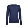 Aspesi Blue Virgin Wool Crewneck Sweater In Blue