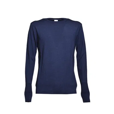 ASPESI BLUE WOOL CREWNECK SWEATER
